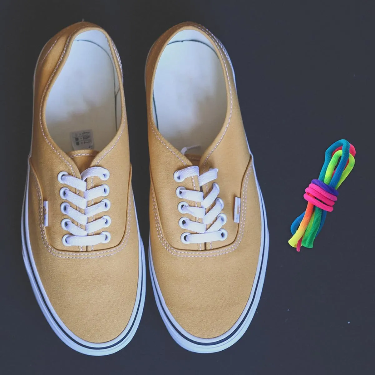 1 Pair Rainbow Laces Round Sneakers Shoelaces Elastic Laces Shoelaces for Boots Fashion Laces for