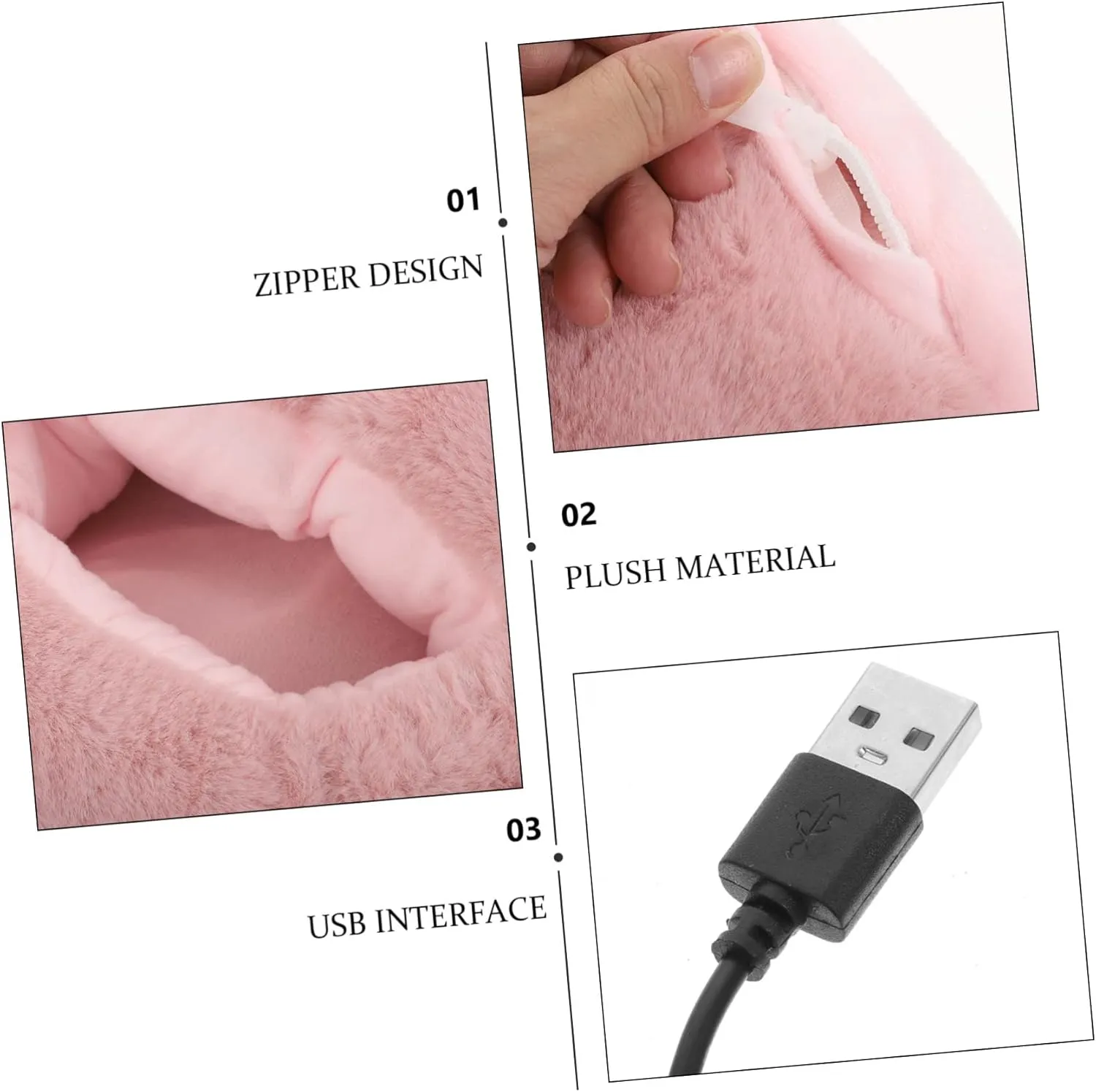 1 Set Electric Shoes Foot Heating Pad USB Electric Heated Slippers Shoes Heating Pad Heated Feet Warmers