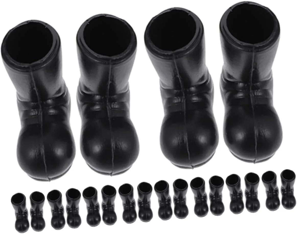 10Pairs Mini Christmas Boots Statues of Lifelike Xmas Shoes Models for Mini House Decor Material for Holiday Crafts and Creative Storytelling