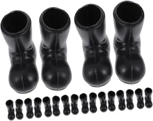 10Pairs Mini Christmas Boots Statues of Lifelike Xmas Shoes Models for Mini House Decor Material for Holiday Crafts and Creative Storytelling