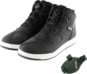 1Storm Men's Motorcycle Boots Rider Racing Black Hiking Trekking Outdoor Boots