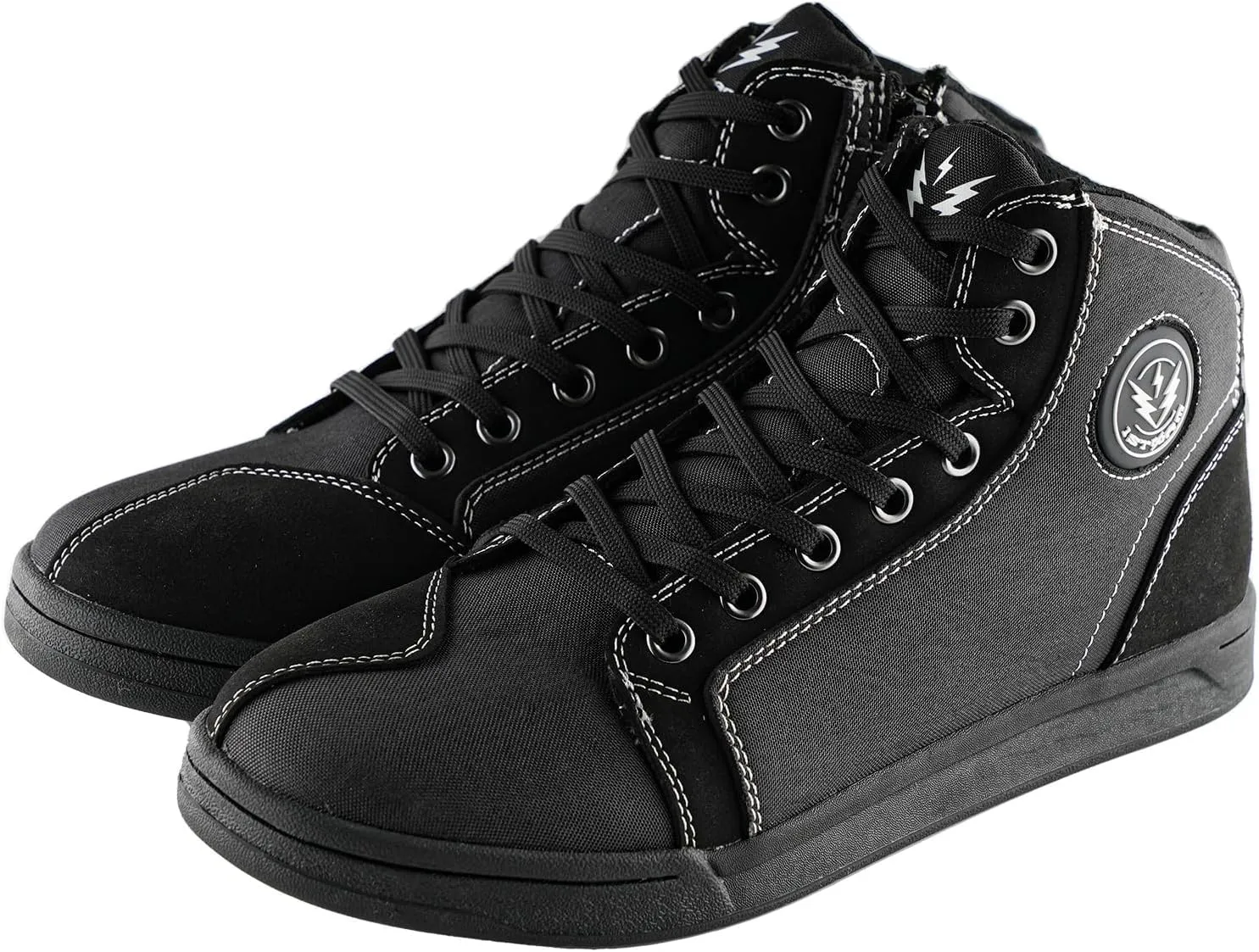 1Storm Men's Motorcycle Boots Rider Racing Black Hiking Trekking Outdoor Boots