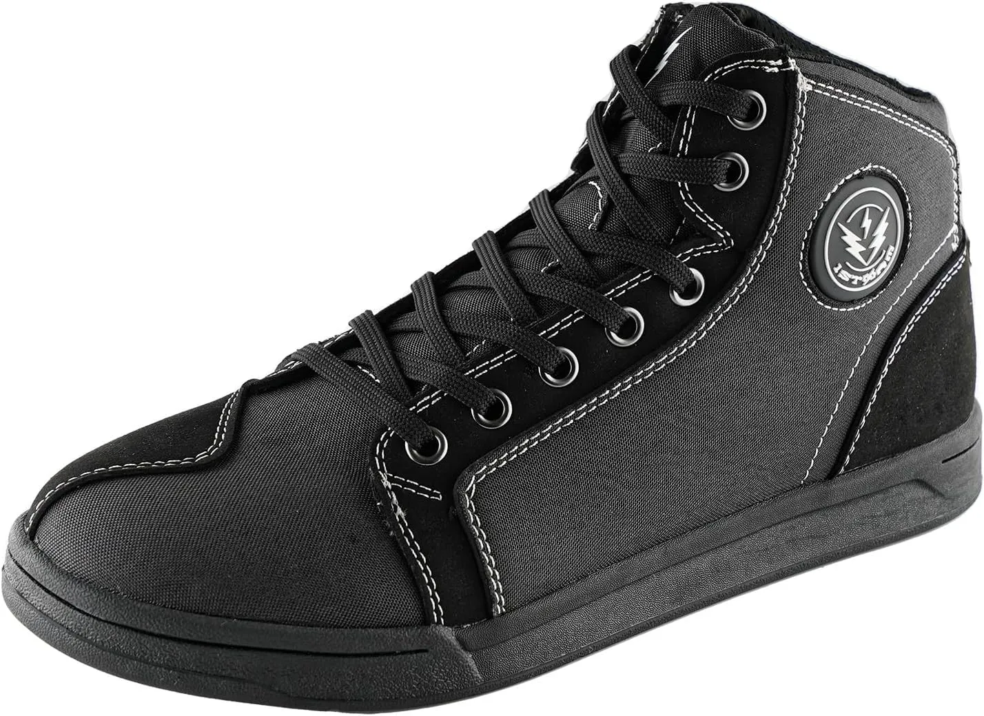 1Storm Men's Motorcycle Boots Rider Racing Black Hiking Trekking Outdoor Boots