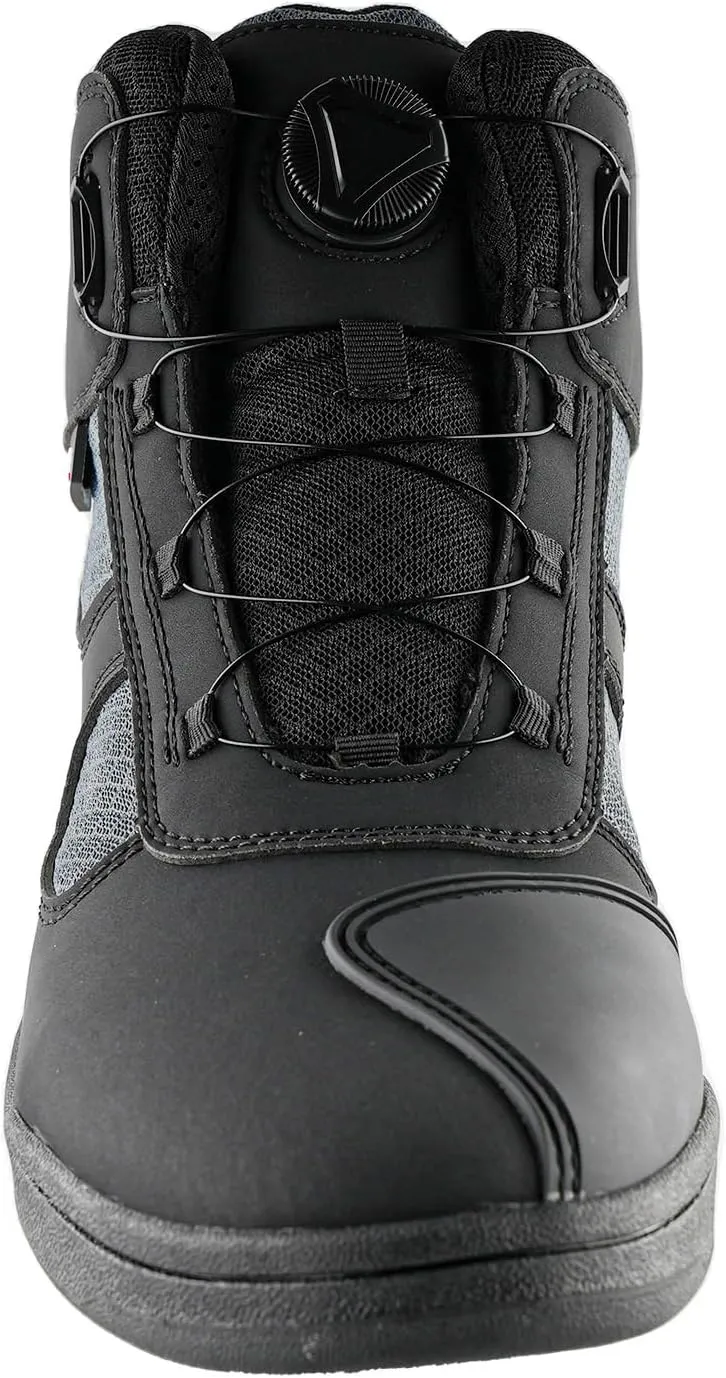 1Storm Men's Motorcycle Boots Rider Racing Black Hiking Trekking Outdoor Boots