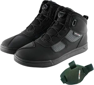 1Storm Men's Motorcycle Boots Rider Racing Black Hiking Trekking Outdoor Boots