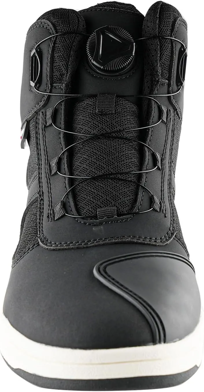 1Storm Men's Motorcycle Boots Rider Racing Black Hiking Trekking Outdoor Boots