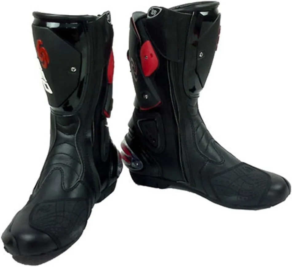 1Storm NEW Men's Motocross Motorcycle Racing Boots Black US 9.5 EU 43 UK 8.5