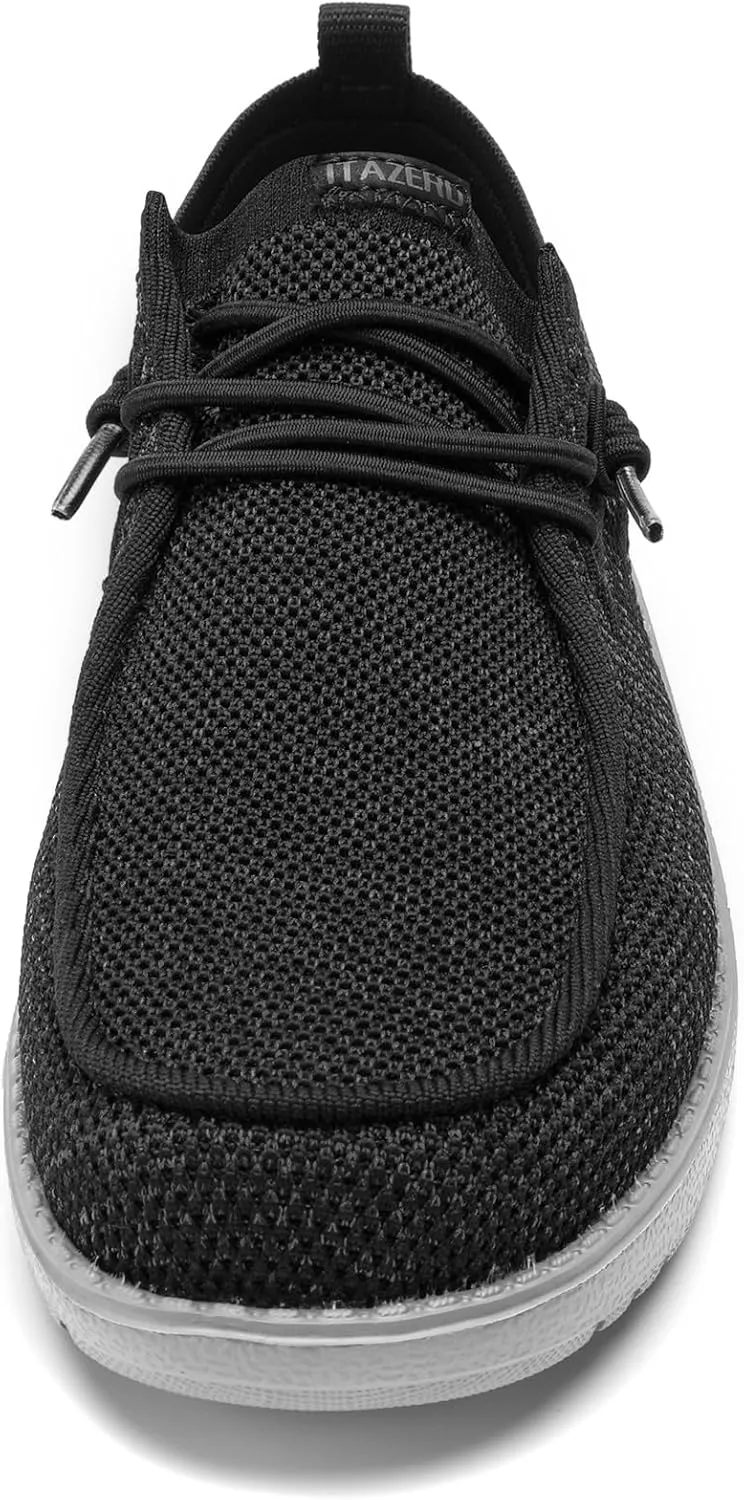 1TAZERO Wide-Shoes for Men-Slip on Walking-Loafers Casual-Shoes - Wide Width Comfortable Orthopedic Shoes for Men with Arch Support for Plantar Fasciitis