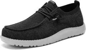 1TAZERO Wide-Shoes for Men-Slip on Walking-Loafers Casual-Shoes - Wide Width Comfortable Orthopedic Shoes for Men with Arch Support for Plantar Fasciitis