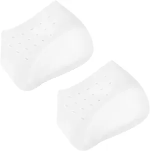 2pcs Height Increase Socks Invisible Silicone Heel Protectors for Men and Women Breathable Design Comfortable Cushion Inserts Suitable for Various Shoe