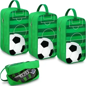 3 Pack Soccer Cleat Bags for Team Smell Proof Soccer Cleat Bags Travel Toiletry Pouch with Zipper Water Resistant Pouch for Team Sports Gym Travel