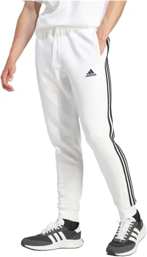 adidas Men's Tall Size Essentials 3-Stripes Fleece Tapered Cuff Pants