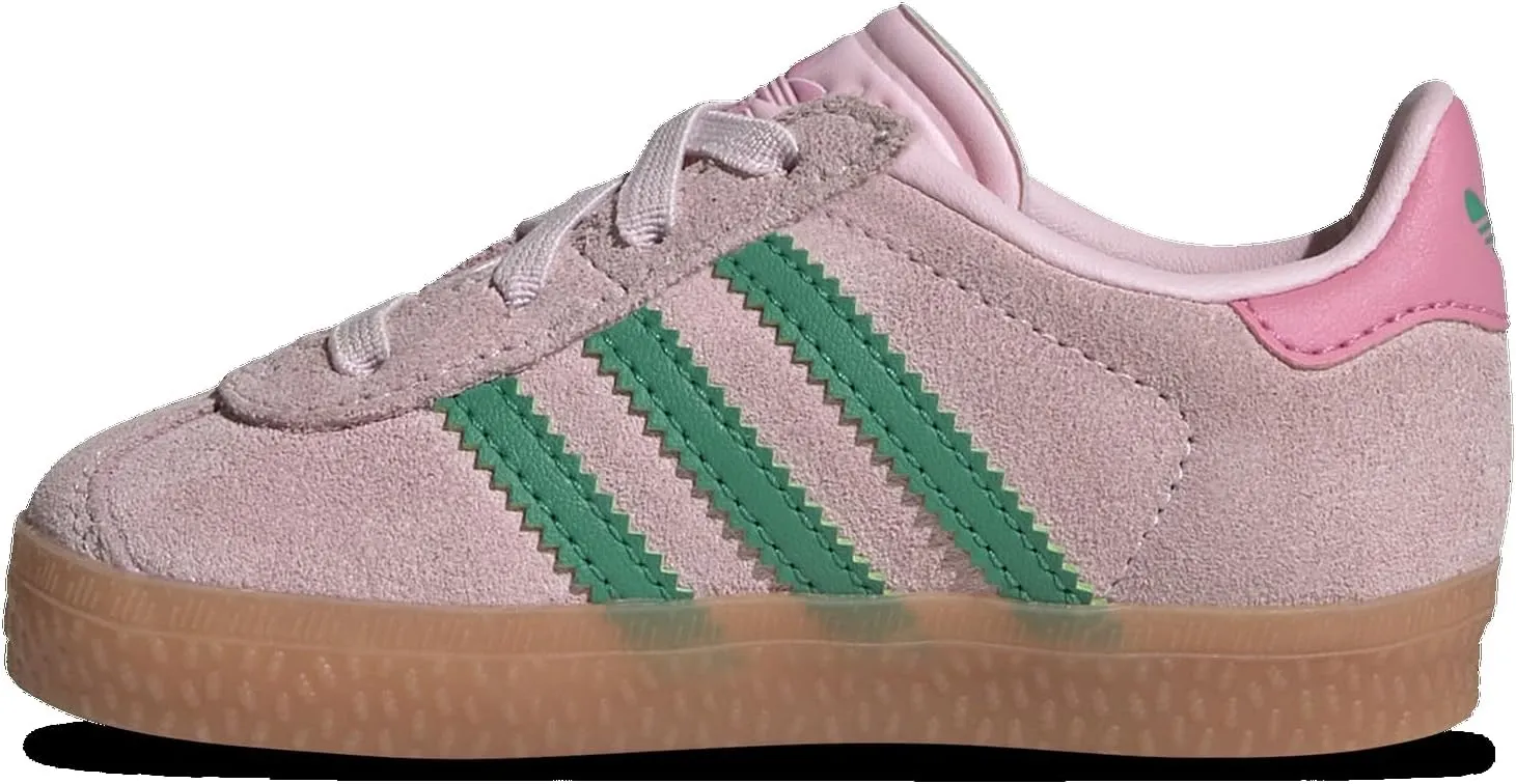 Adidas Orininals Gazelle - Girls' Toddler (JP7138, Clear Pink/Court Green/Gum)