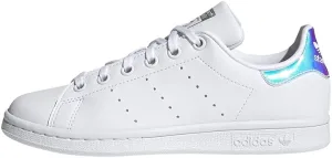 adidas Stan Smith (End Plastic Waste) Sneaker, White/White/Silver Metallic, 5 US Unisex Big Kid