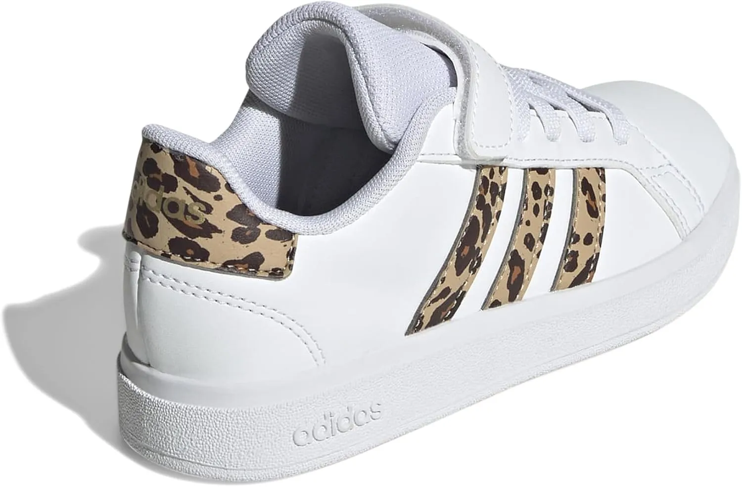 adidas Unisex-Child Grand Court 2.0 Elastic Lace Sneaker