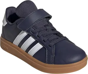 adidas Unisex-Child Grand Court 2.0 Elastic Lace Sneaker
