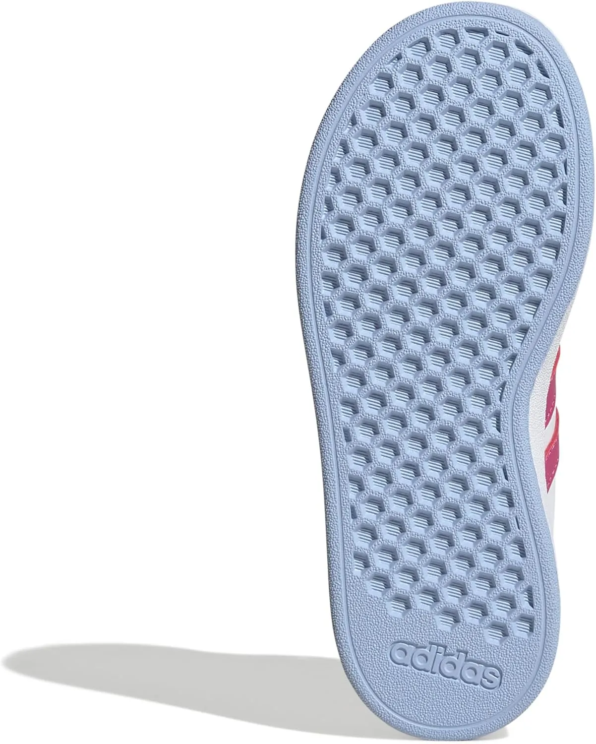 adidas Unisex-Child Grand Court 2.0 Elastic Lace Sneaker