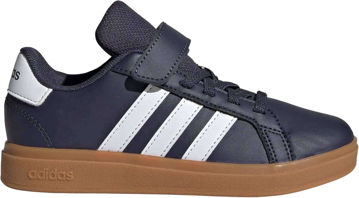 adidas Unisex-Child Grand Court 2.0 Elastic Lace Sneaker