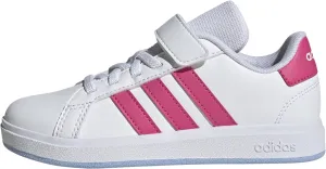 adidas Unisex-Child Grand Court 2.0 Elastic Lace Sneaker