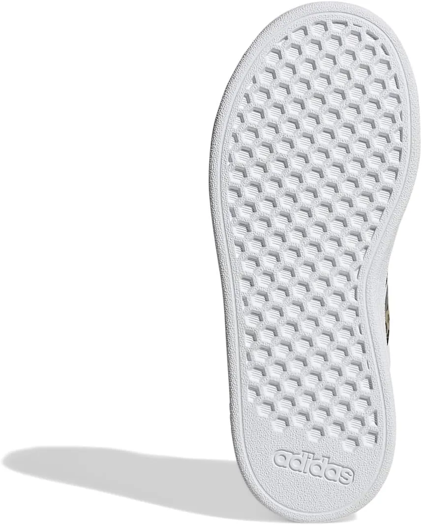 adidas Unisex-Child Grand Court 2.0 Elastic Lace Sneaker