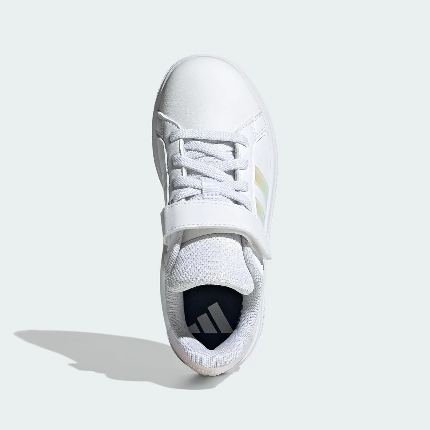 adidas Unisex-Child Grand Court 2.0 Elastic Lace Sneaker