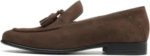 BEAU TODAY Loafers for Men, Genuine Leather Suede Loafers, Lightweight Slip-on Mens Flat Moccasins, Casual Men's Penny Loafers Driving Shoes