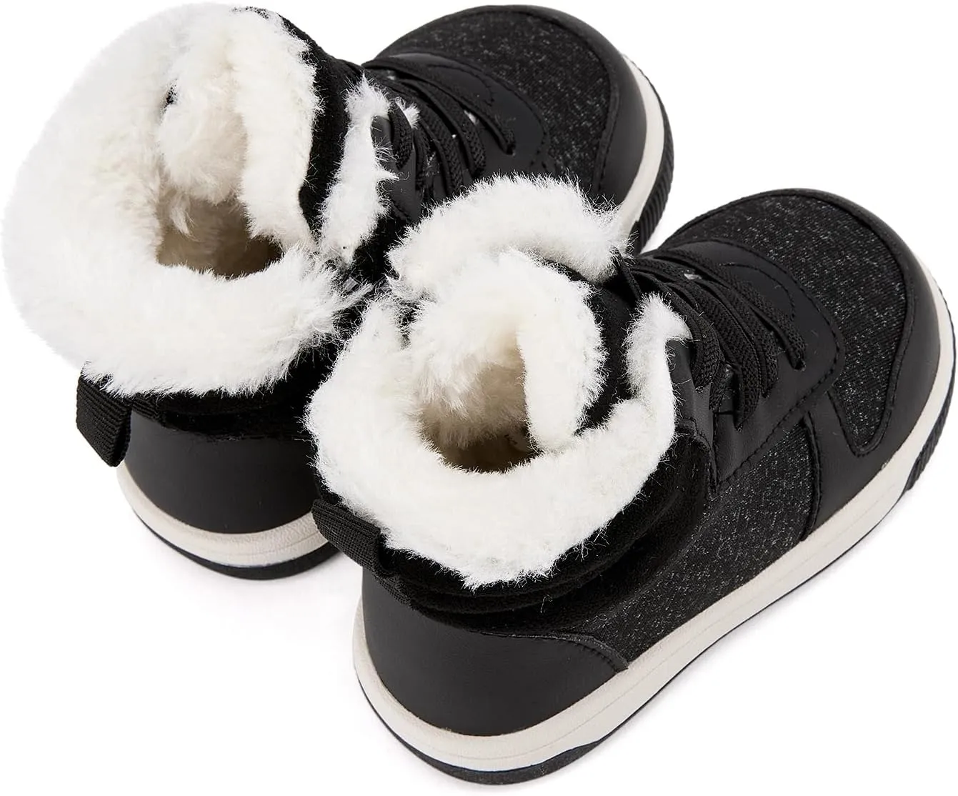 BMCiTYBM Toddler Boy Girl Snow Boots Waterproof Winter Warm Shoes Baby High Top Nonslip Lightweight Outdoor Sneakers for Cold Weather (Infant/Toddler)
