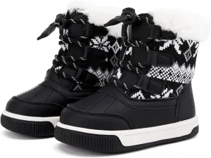 BMCiTYBM Toddler Boy Girl Snow Boots Waterproof Winter Warm Shoes Baby High Top Nonslip Lightweight Outdoor Sneakers for Cold Weather (Infant/Toddler)