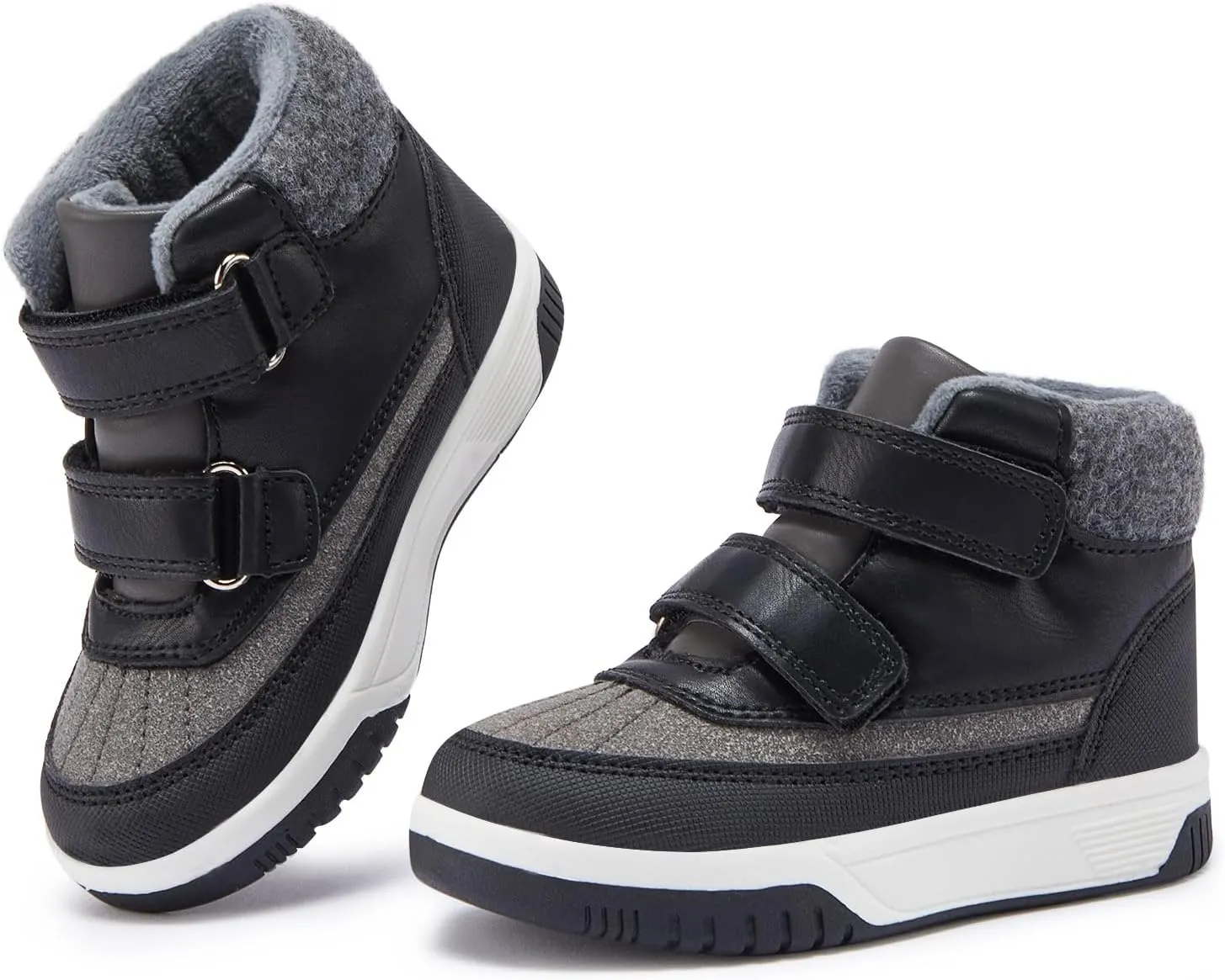 BMCiTYBM Toddler Snow Boots Boys Girls Winter Warm Shoes High Top Outdoor Sneakers for Cold Weather
