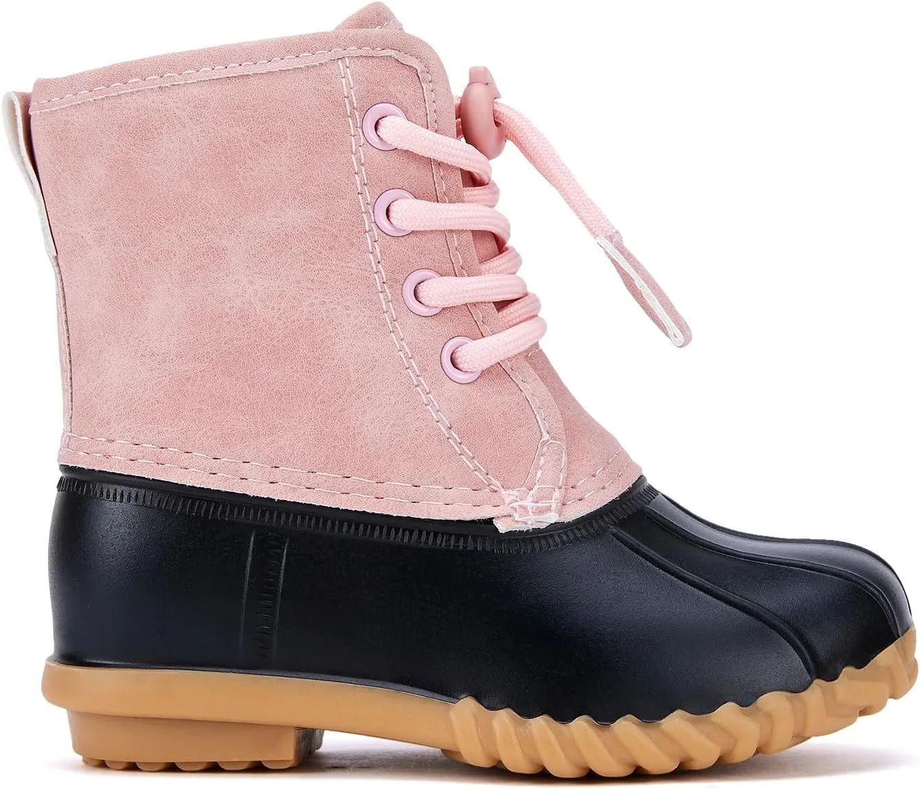 BMCiTYBM Toddler Winter Boots Waterproof Duck Snow Boots Boys Girls High Top Outdoor Warm Shoes for Cold Weather (Toddler/Little Kids)