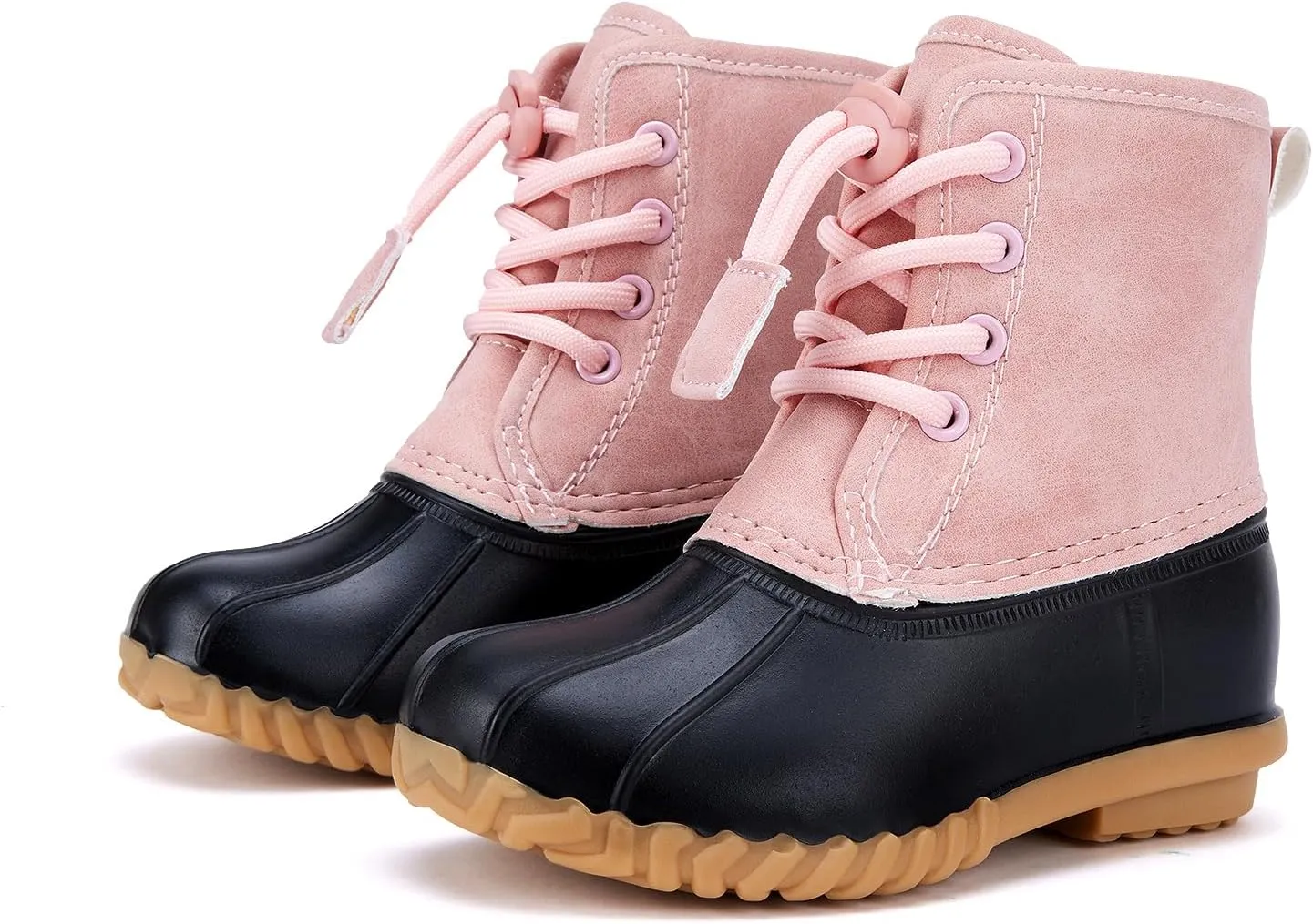 BMCiTYBM Toddler Winter Boots Waterproof Duck Snow Boots Boys Girls High Top Outdoor Warm Shoes for Cold Weather (Toddler/Little Kids)