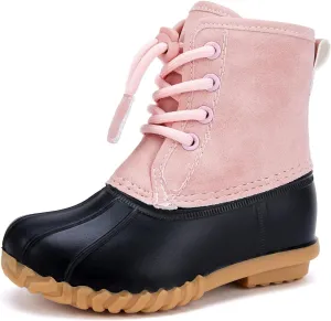BMCiTYBM Toddler Winter Boots Waterproof Duck Snow Boots Boys Girls High Top Outdoor Warm Shoes for Cold Weather (Toddler/Little Kids)