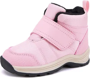 BMCiTYBM Toddler Winter Hikking Boots Boys Girls Waterproof Snow Shoes Nonslip Lightweight High Top Outdoor Sneakers for Cold Weather