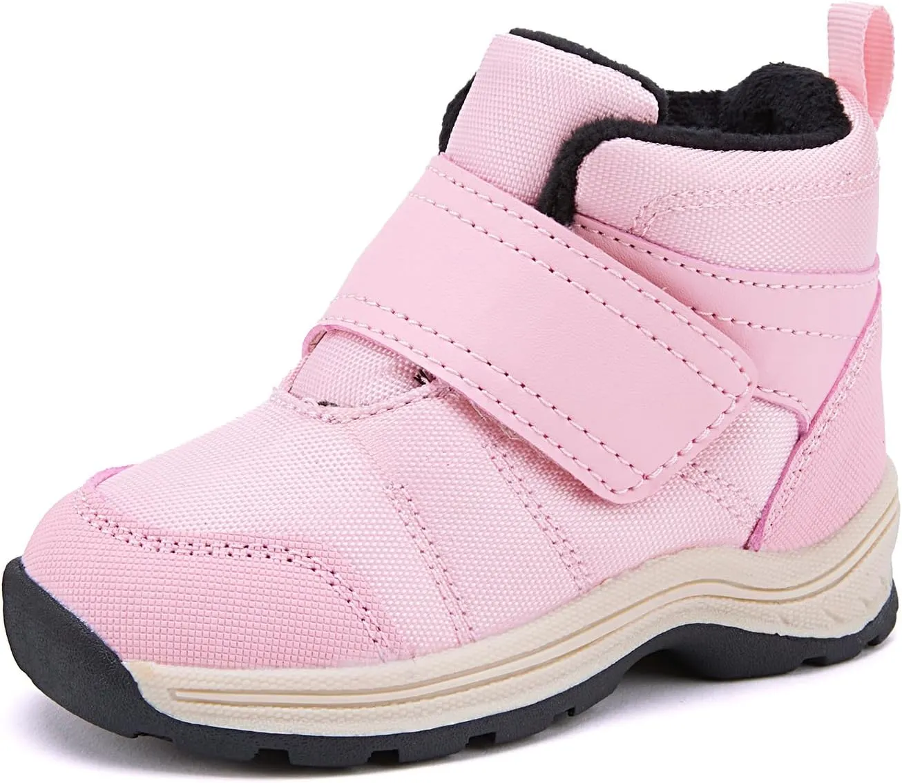BMCiTYBM Toddler Winter Hikking Boots Boys Girls Waterproof Snow Shoes Nonslip Lightweight High Top Outdoor Sneakers for Cold Weather