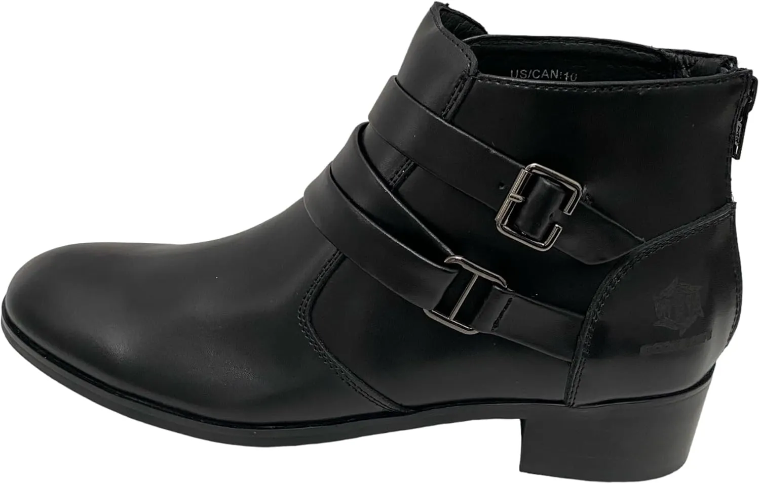 Boots for Women, Leather Ankle Shoes, Ladies Lace Up Booties, Comfortable Low Heel ,Short Fashion Comfy With Arch & 3.5inch Height , Black/Brown Women's Dress Ankle Boots With Round Toe with 10 to 10.5 inches width.