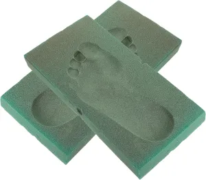 Box Foot Molding Box Oot Impression Foam Case Footprint Casting Mold Footprint Casting Kit Stamping Foam Foot Casting Kit Footprint Mold Kit Shoe Mat 3D Flue Carton Tube