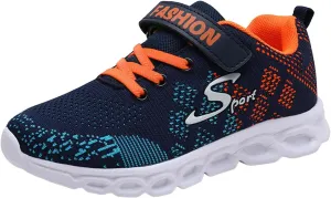 Boy Walking Shoes Comfortable School Sneakers Jogging Running Sneakers Basketball Falt Running Tennis Sports Athletic Mesh Preppy Style Indoor Outdoor Gym for Boys Workout Hiking Football