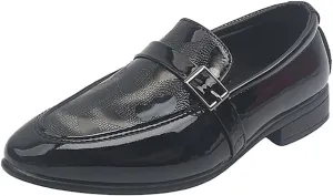 Boys Classic PU Leather Lace-Up School Uniform Oxfords Casual Dress Shoes Loafers Flats