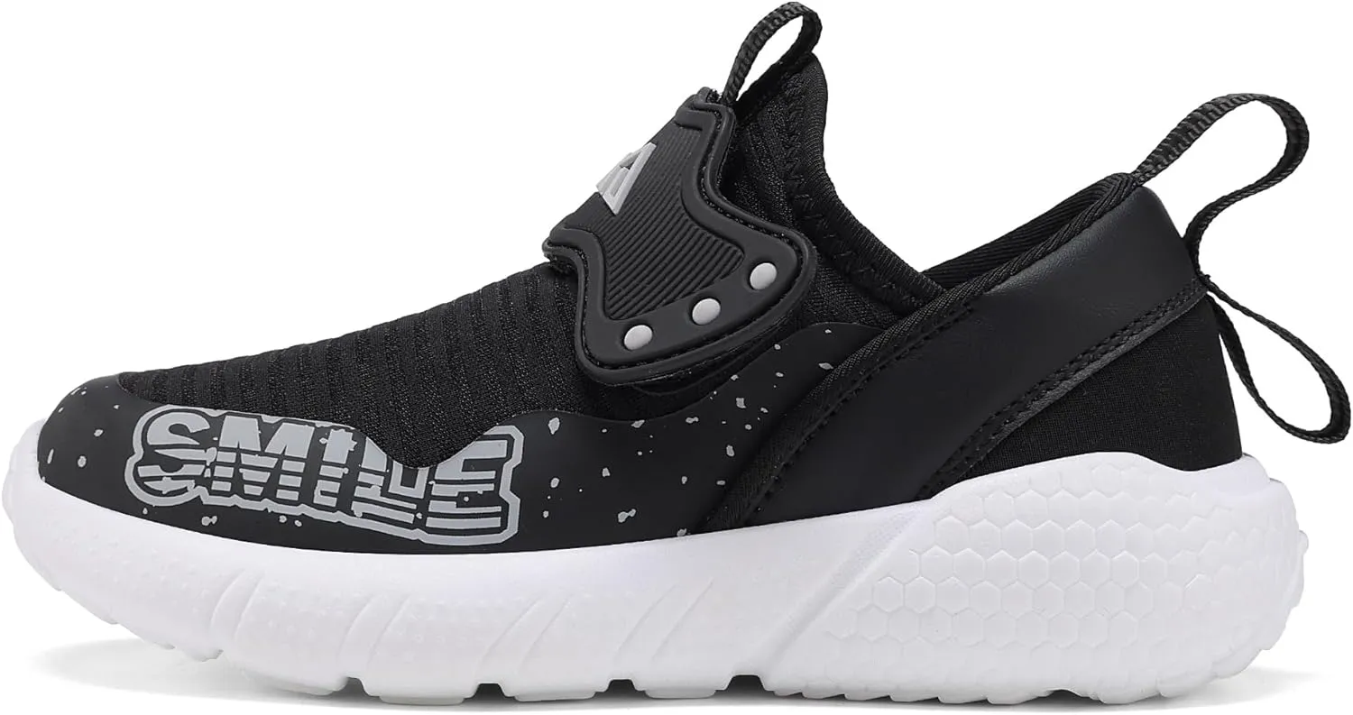 Boys Girls Lightweight Breathable Running Sneakers - Non Slip Athletic Tennis Shoes for Kids - Fashion Sport Walking Cushion Comfortt