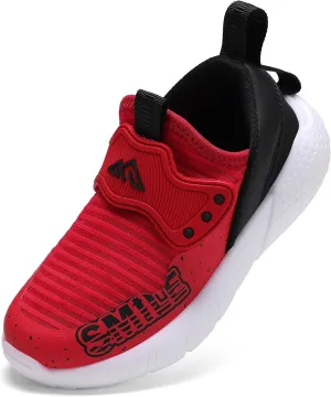 Boys Girls Lightweight Breathable Running Sneakers - Non Slip Athletic Tennis Shoes for Kids - Fashion Sport Walking Cushion Comfortt