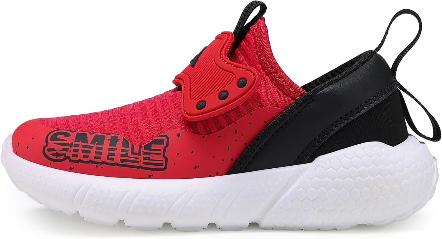 Boys Girls Lightweight Breathable Running Sneakers - Non Slip Athletic Tennis Shoes for Kids - Fashion Sport Walking Cushion Comfortt