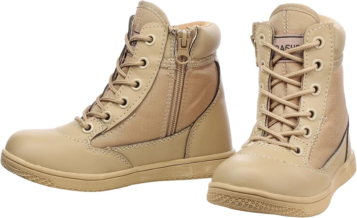 Boys Girls Outdoor Ankle Hiking Boots Trekking Walking Shoes Military Work Combat Jungle Boots