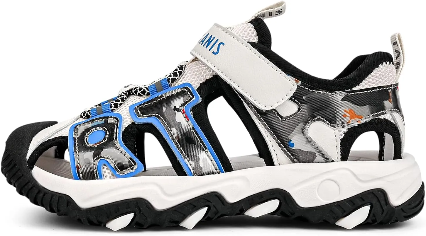 Boys Girls Sandals Camouflage Kids Sports Sandals Closed Toe Athletic Hiking Outdoor Water Shoes