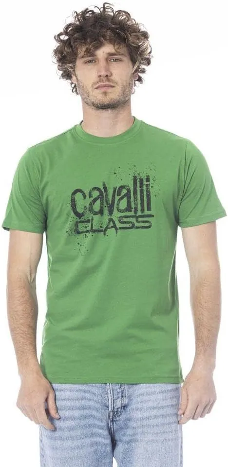 Brilliant Green Spray Print Signature Fashion T-Shirt - for Mens