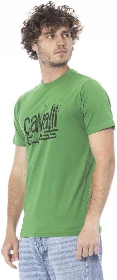 Brilliant Green Spray Print Signature Fashion T-Shirt - for Mens