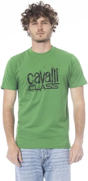 Brilliant Green Spray Print Signature Fashion T-Shirt - for Mens