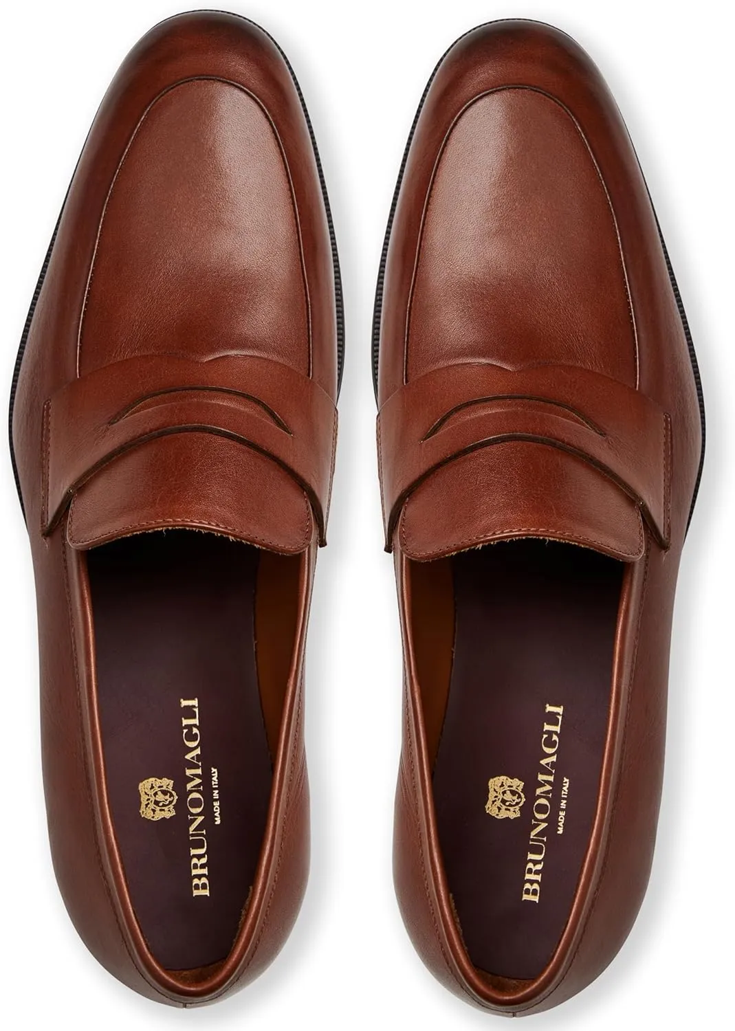 Bruno Magli Men's Maioco Penny Loafers Slip-On, Luxurious Leather Shoes