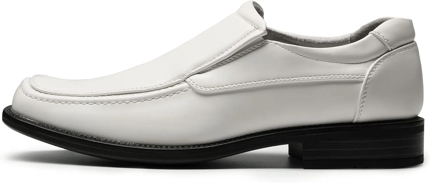 Bruno Marc Men's Goldman-02 Slip on Leather Lined Square Toe Dress Loafers Shoes for Casual Weekend Formal Work