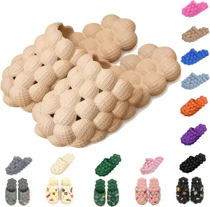Bubble Slippers for Women Men, Funny Massage Golf Ball Slides, Cloud Cushion Thick Sole Spa, Non-slip Stress Relief Reflexology Sandals, Shower Bedroom