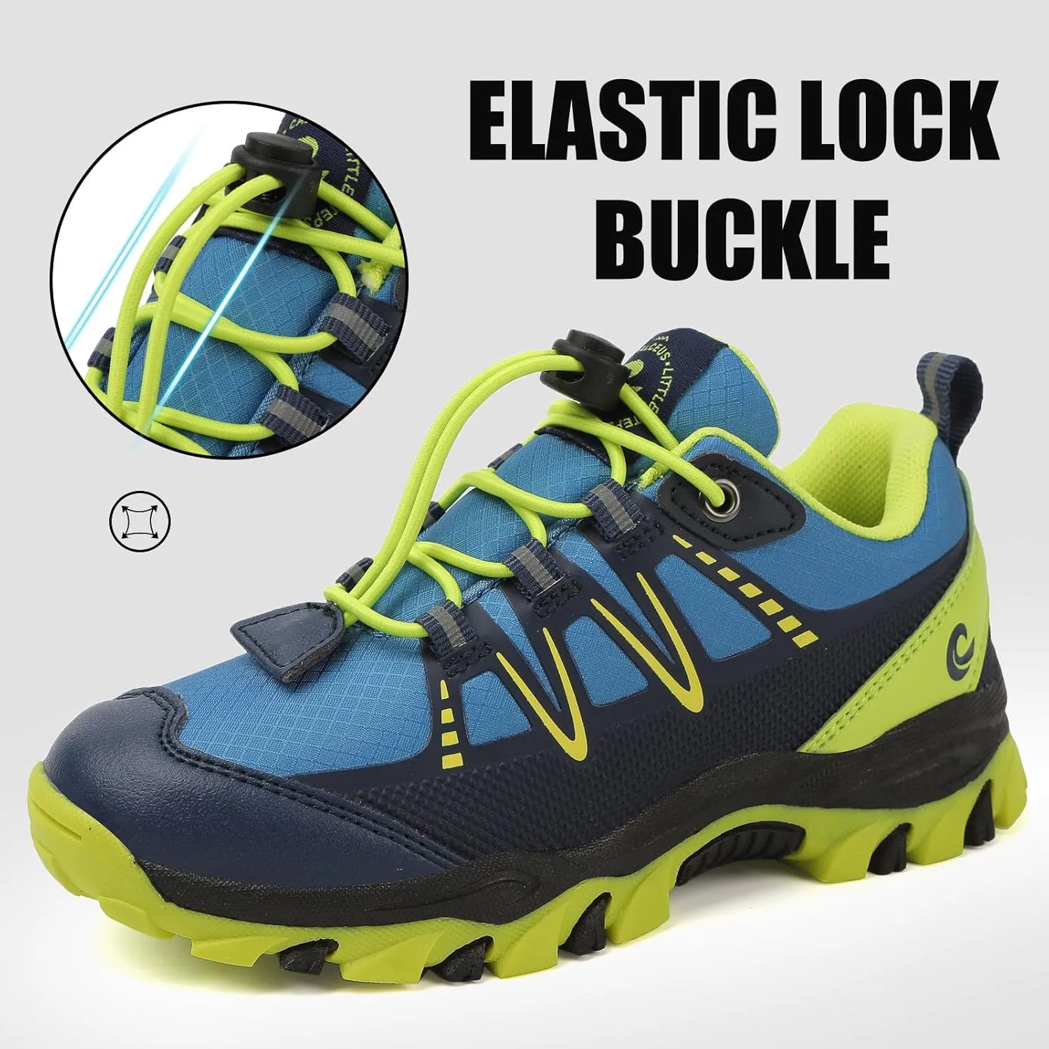Calceus Boys Hiking Shoes, Hiking Boots, Sneaker Shoes, Kids Anti Collision Non Slip Running Boots, Outdoor Trekking Walking Climbing Hiking